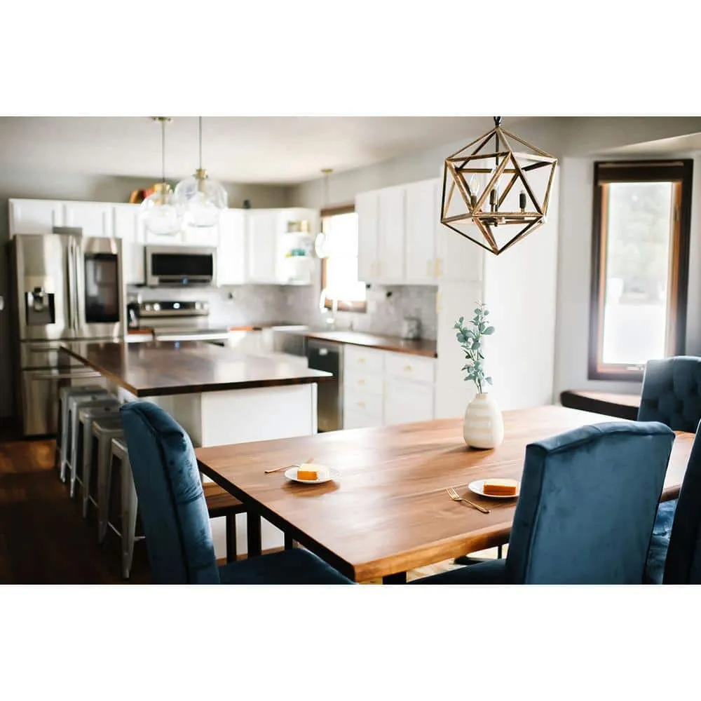 HARDWOOD REFLECTIONS 6 ft. L x 30 in. D Unfinished Saman Solid Wood Butcher Block Desktop Countertop With Live Edge, photo 5 of 10
