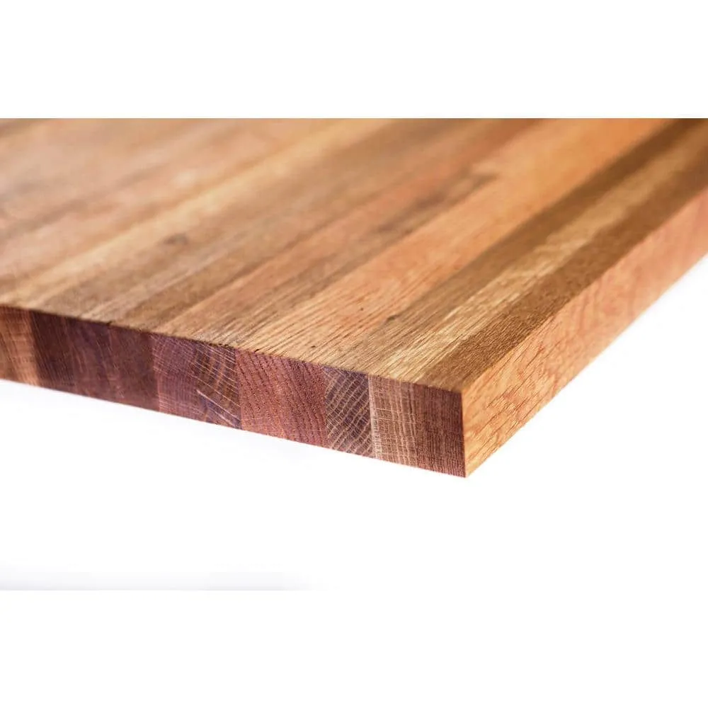 Unfinished White Oak 4 ft. L x 25 in. D x 1.5 in. T Butcher Block Countertop, photo 3 of 5