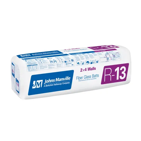 (Johns Manville) R-13 Kraft Faced Fiberglass Batt Insulation