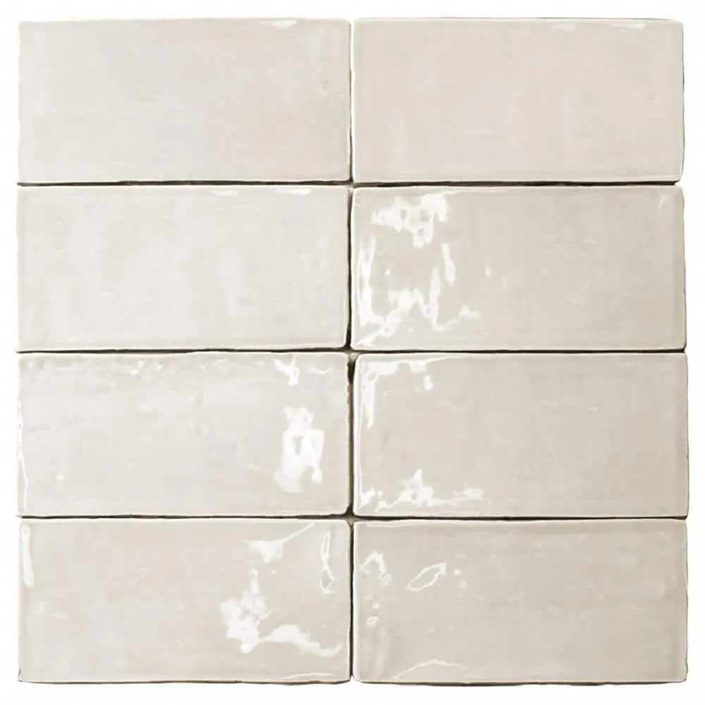 Ivy Hill Tile Catalina Vanilla 3 in. x 6 in. x 8 mm Polished Ceramic Subway Wall Tile (5.38 sq. ft./case), photo 3 of 8