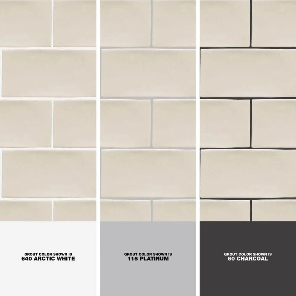 Ivy Hill Tile Catalina Vanilla 3 in. x 6 in. x 8 mm Polished Ceramic Subway Wall Tile (5.38 sq. ft./case), photo 4 of 8