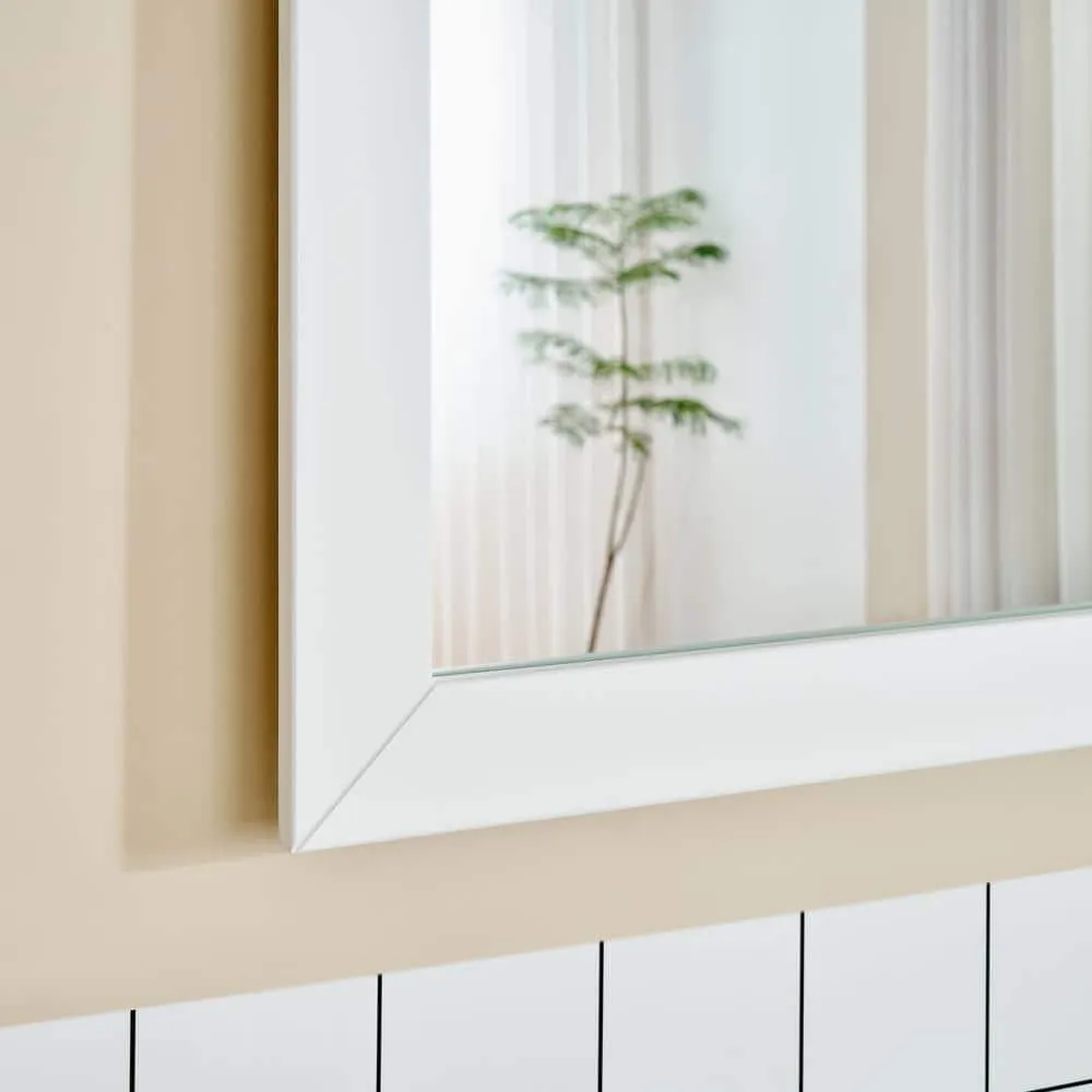 Vanity Art Brescia 36 in. W x 18.1 in. D x 35.8 in. H Single Basin Bathroom Vanity in White with Top in White Ceramic and Mirror, photo 10 of 12