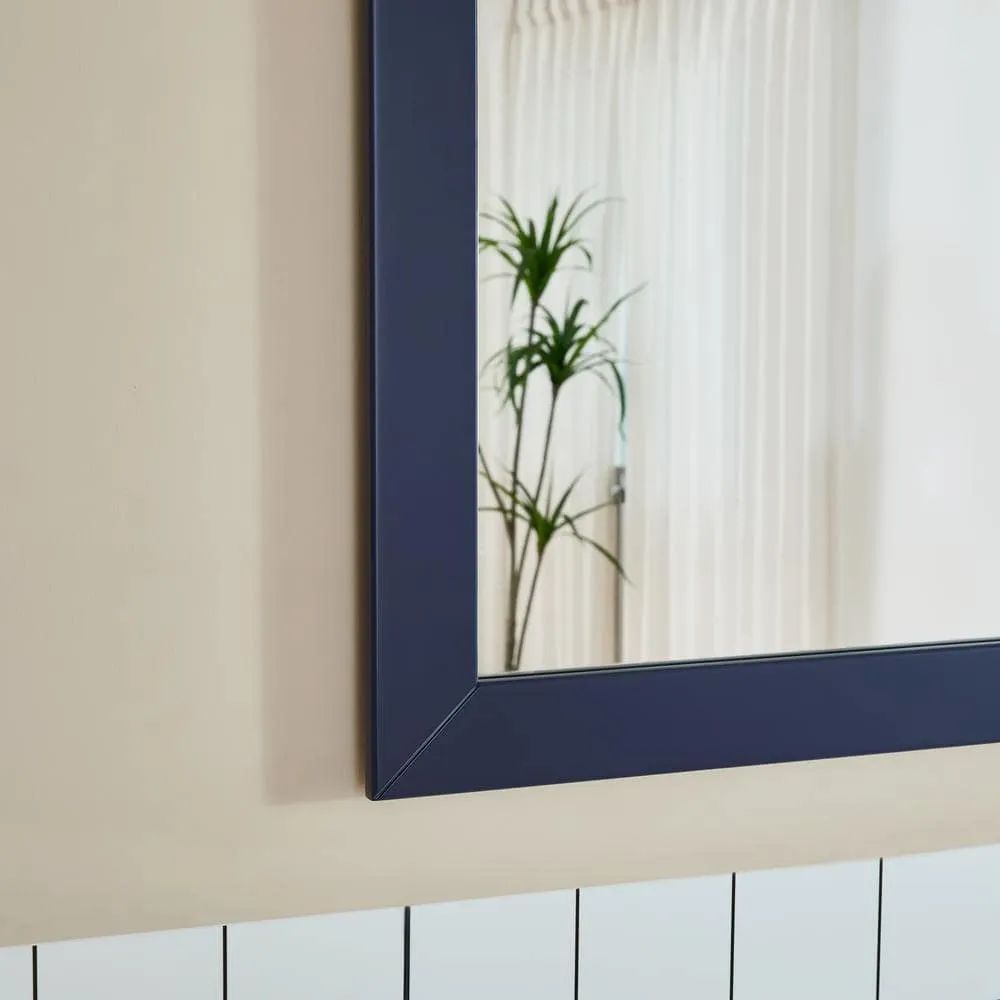 Vanity Art Brescia 48 in. W x 18.1 in. D x 35.8 in. H Single Basin Bathroom Vanity in Blue with Top in White Ceramic and Mirror, photo 9 of 10
