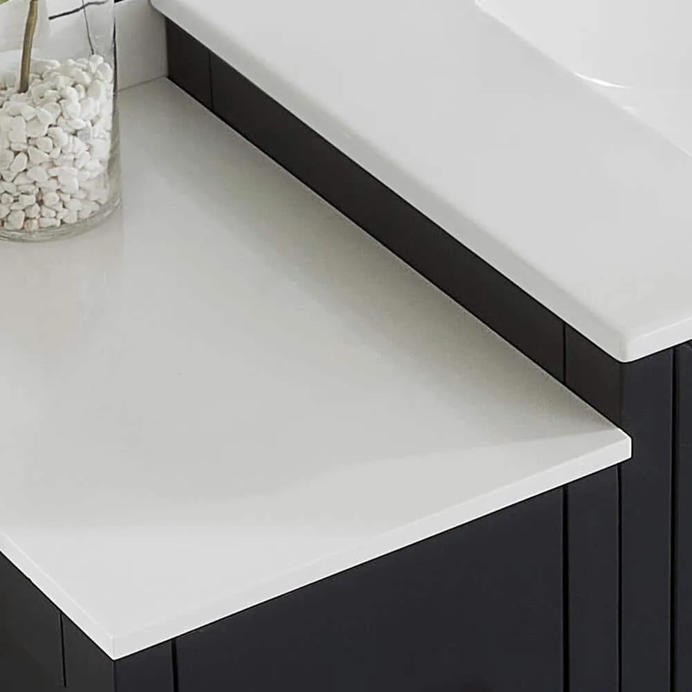 Vanity Art Brescia 48 in. W x 18.1 in. D x 35.8 in. H Single Basin Bathroom Vanity in Espresso with Top in White Ceramic and Mirror, photo 6 of 7