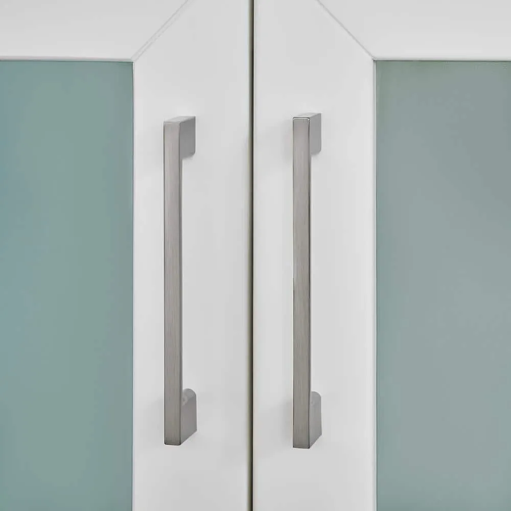 Vanity Art Brescia 60 in. W x 18.1 in. D x 35.8 in. H Double Basin Bathroom Vanity in White with Top in White Ceramic and Mirror, photo 6 of 10