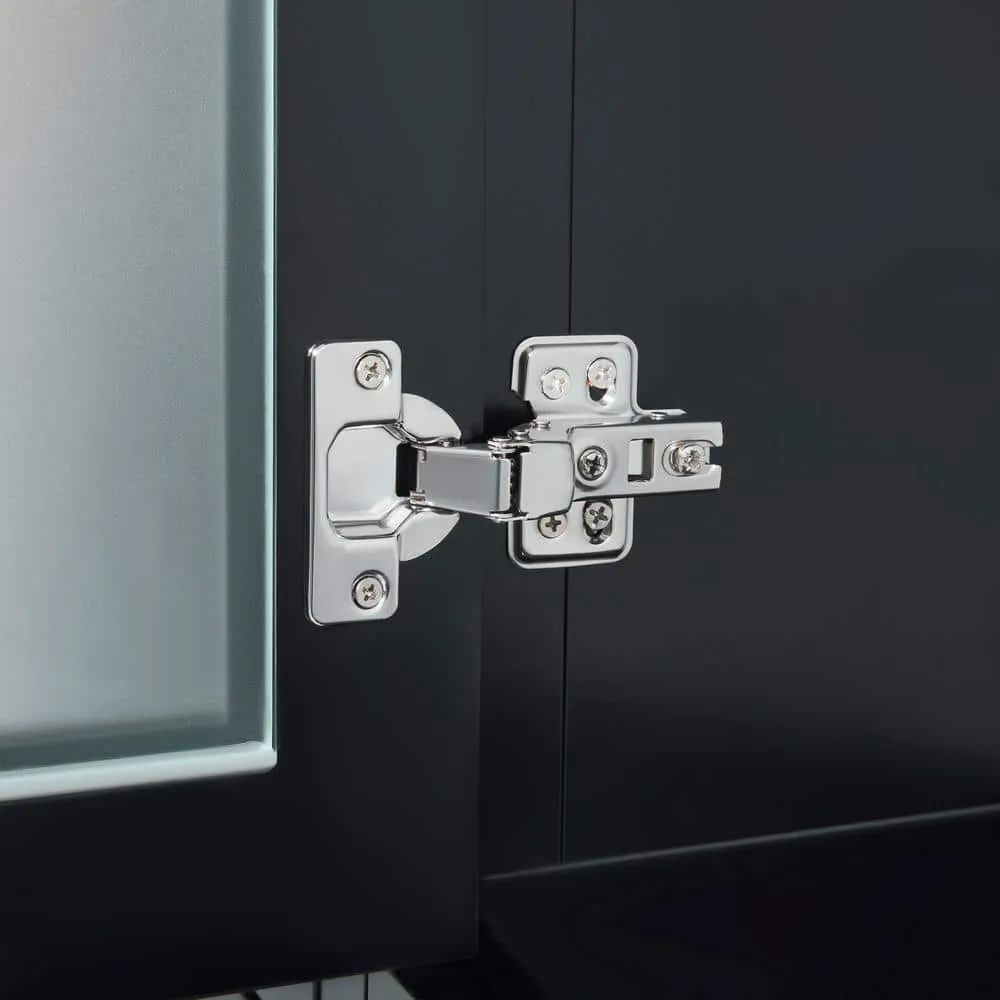 Vanity Art Brescia 54 in. W x 18 in. D x 36 in. H Bathroom Vanity in Espresso with Vanity Top in White with White Basin and Mirror, photo 8 of 12