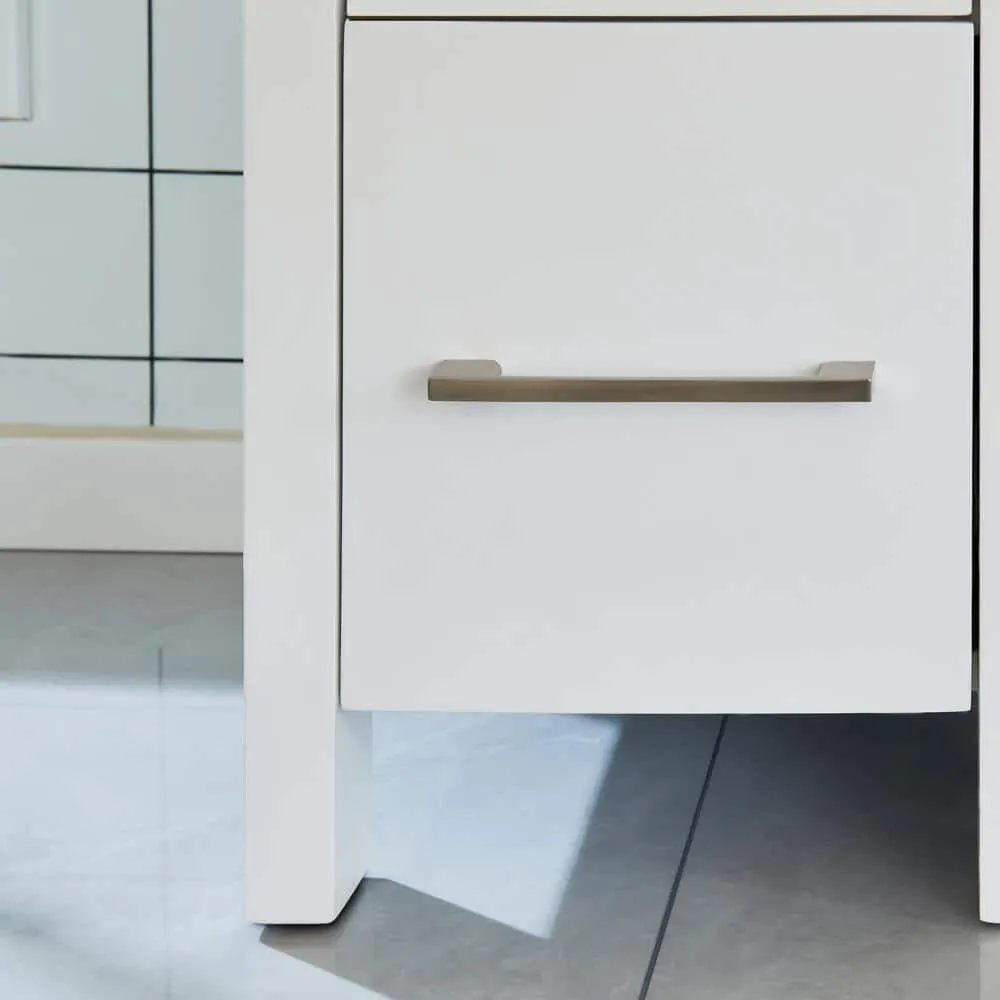 Vanity Art Brescia 48 in. W x 18 in. D x 36 in. H Bathroom Vanity in Espresso with Single Basin Vanity Top in White Ceramic and Mirror, photo 8 of 9