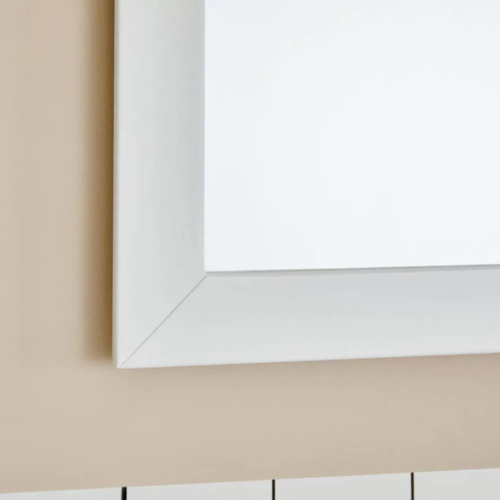 Vanity Art Brescia 96 in. W x 18 in. D x 36 in. H Bathroom Vanity in White with Double Basin Top in White Ceramic and Mirrors, photo 10 of 11
