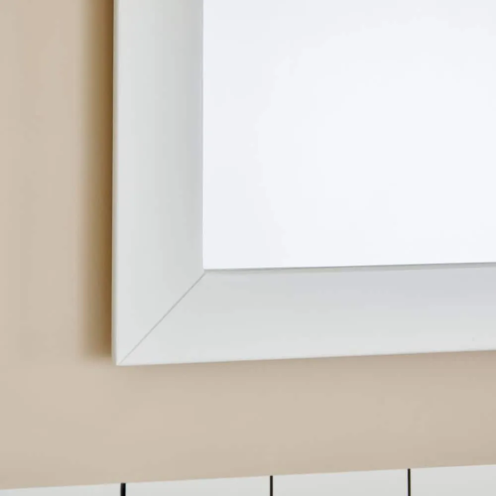 Vanity Art Brescia 36 in. W x 18 in. D x 36 in. H Bathroom Vanity in White with Single Basin Vanity Top in White Ceramic and Mirror, photo 8 of 8