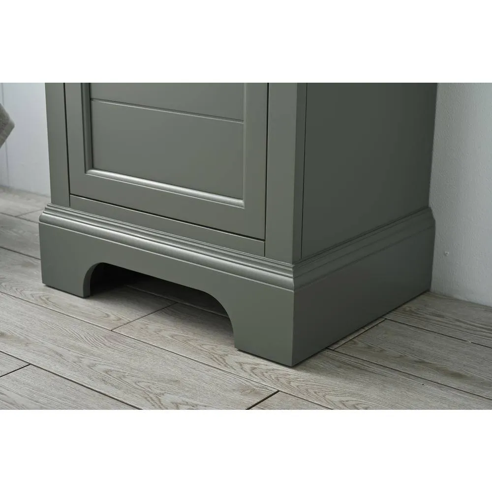 Vanity Art Vannes 20 in. W x 16 in. D x 34.5 in. H Single Sink Bathroom Vanity in Vintage Green with Ceramic Top, photo 10 of 12