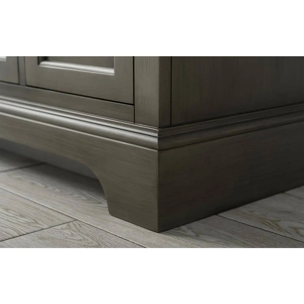 Vanity Art Chambery 36 in. W x 22 in. D x 34.5 in. H Bathroom Vanity in Silver Grey with Engineered Marble Top, photo 9 of 11