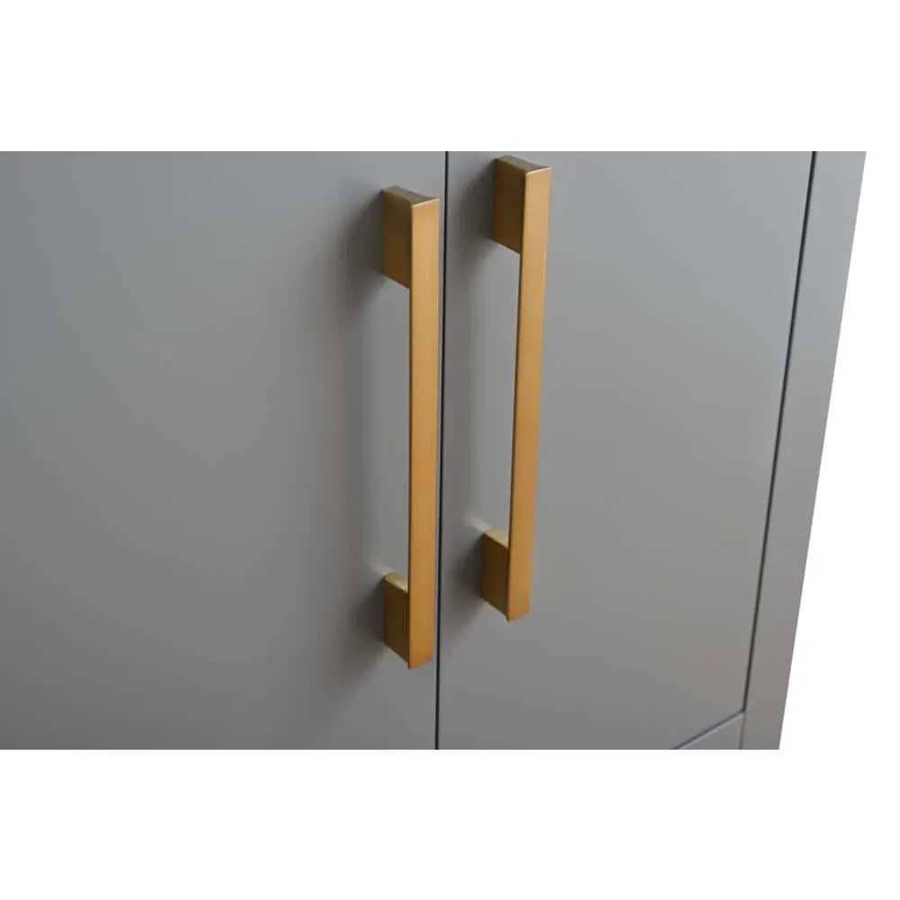 Vanity Art 24 in. W x 18.5 in D x 34 in. H Single Sink Bathroom Vanity Cabinet in Cashmere Gray with Ceramic Top, photo 9 of 12