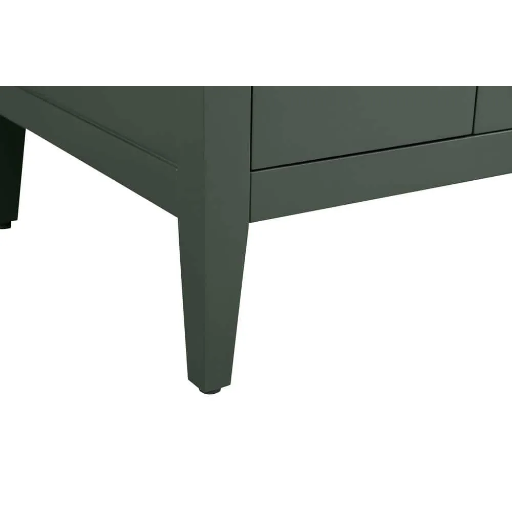 Vanity Art 24 in. W x 18.5 in D x 34 in. H Single Sink Bathroom Vanity Cabinet in Vintage Green with Ceramic Top, photo 6 of 14