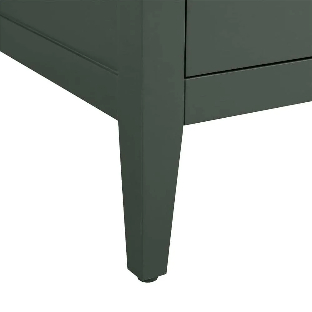 Vanity Art 24 in. W x 18.5 in D x 34 in. H Single Sink Bathroom Vanity Cabinet in Vintage Green with Ceramic Top, photo 7 of 14
