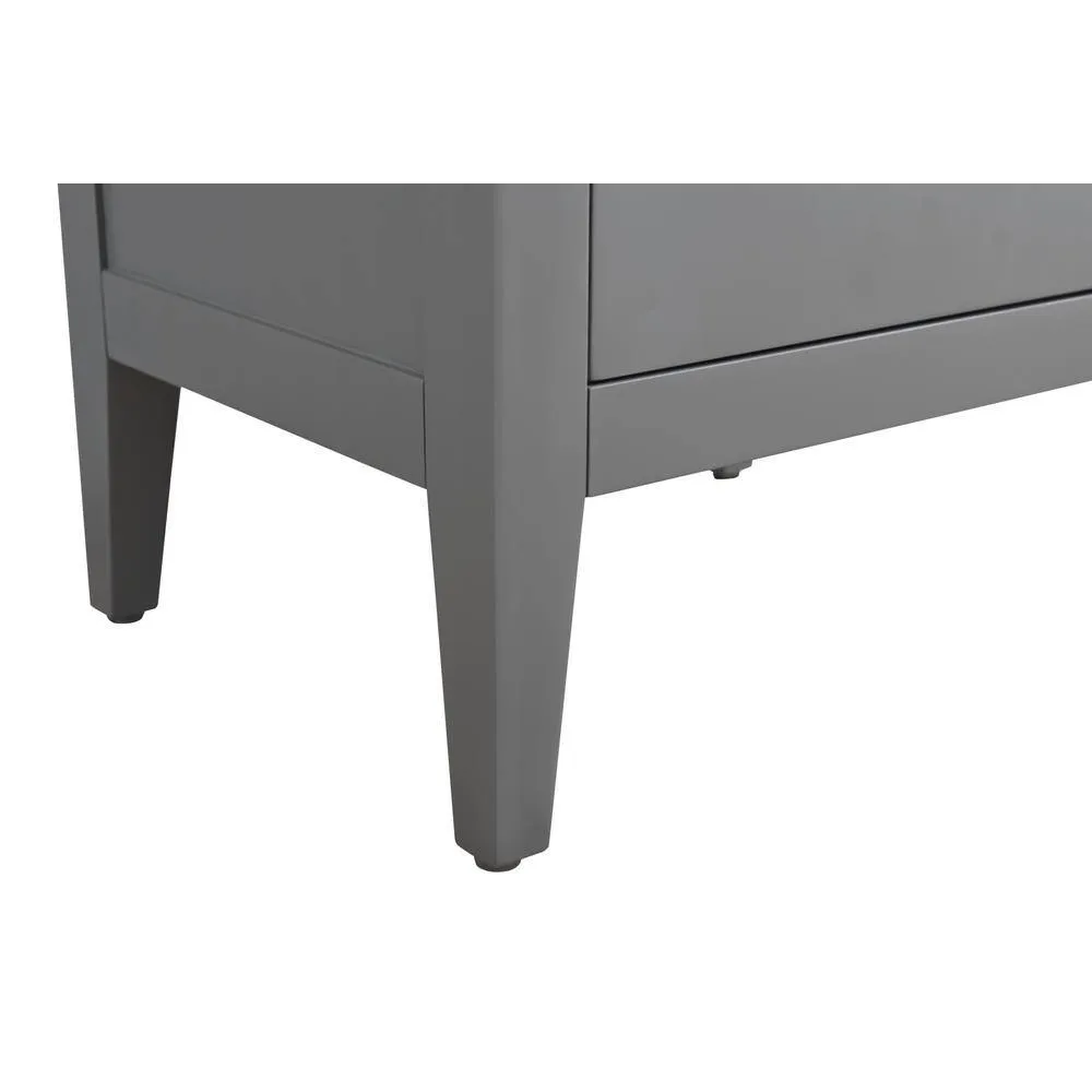 Vanity Art 30 in. W x 18.5 in D x 34 in. H Single Sink Bathroom Vanity Cabinet in Cashmere Gray with Ceramic Top, photo 5 of 14