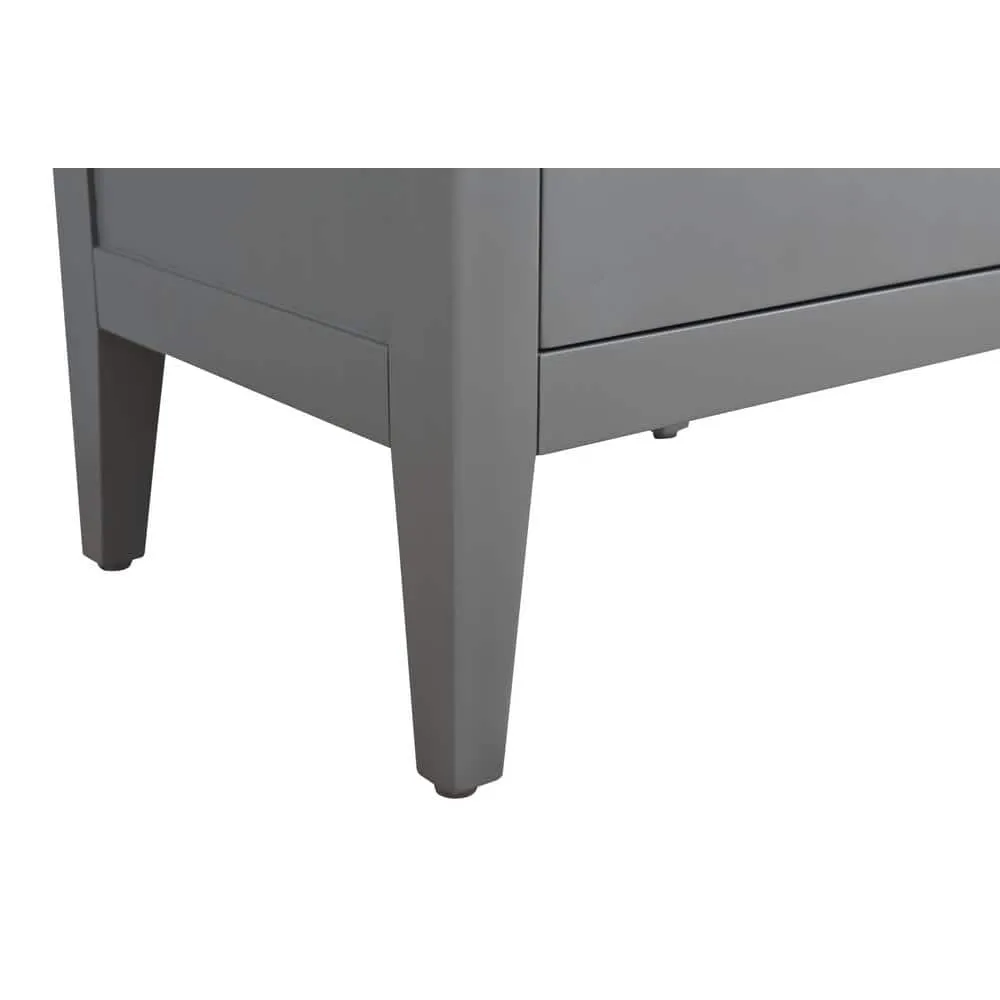 Vanity Art 42 in. W x 22 in. D x 34 in. H Single Sink Bathroom Vanity Cabinet in Cashmere Gray with Engineered Marble Top, photo 11 of 13