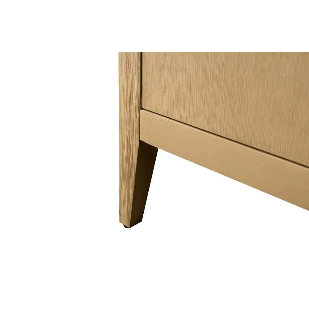 Vanity Art 48 in. W. x 22 in. D x 34 in. H Single Sink Bathroom Vanity Cabinet in Natural Oak with Engineered Marble Top in White, photo 8 of 10