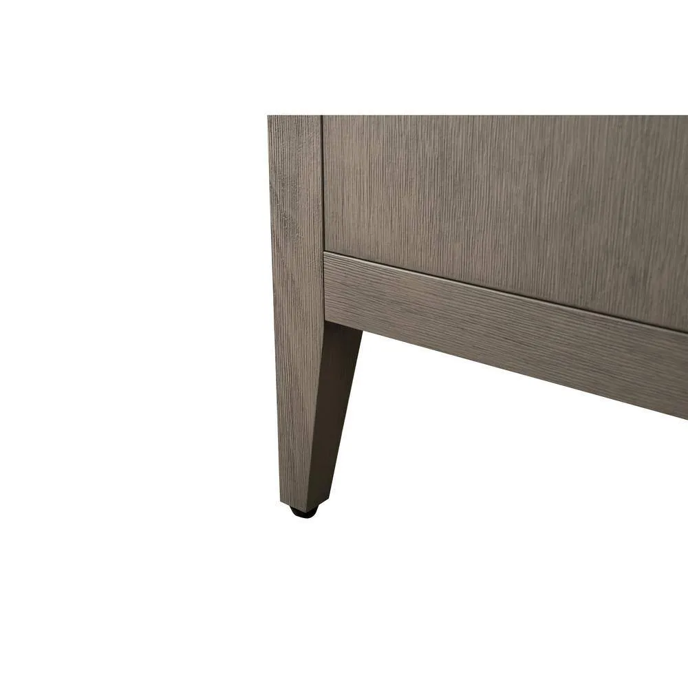 Vanity Art 60 in. W x 22 in. D x 34 in. H Double-Sink Bath Vanity in Driftwood Gray with Engineered Marble Top in Arabescato White, photo 10 of 13