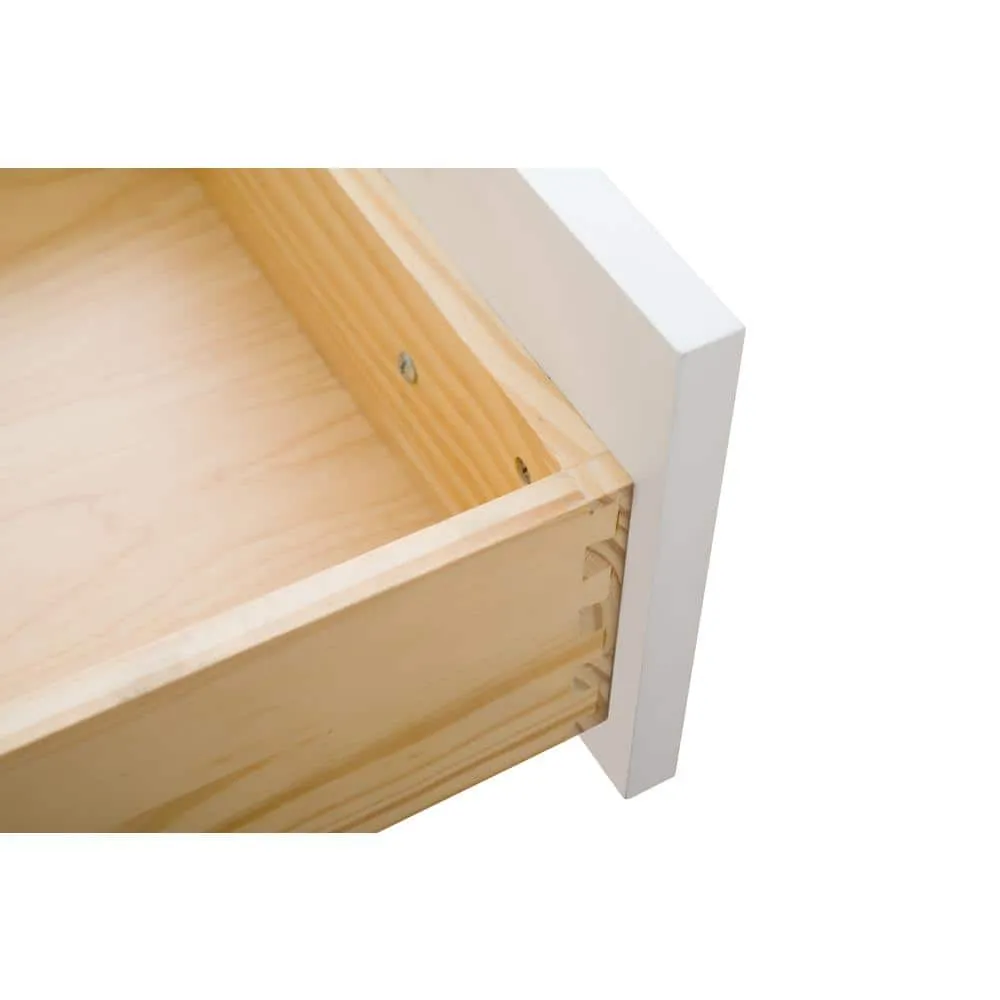Vanity Art 60 in. W x 22 in. D x 34 in. H Single Sink Bathroom Vanity Cabinet in White with Engineered Marble Top in White, photo 6 of 12