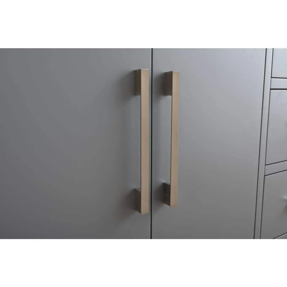 Vanity Art 72 in. W x 22 in. D x 34 in. H Double Sink Bathroom Vanity Cabinet in Cashmere Gray with Engineered Marble Top, photo 13 of 13