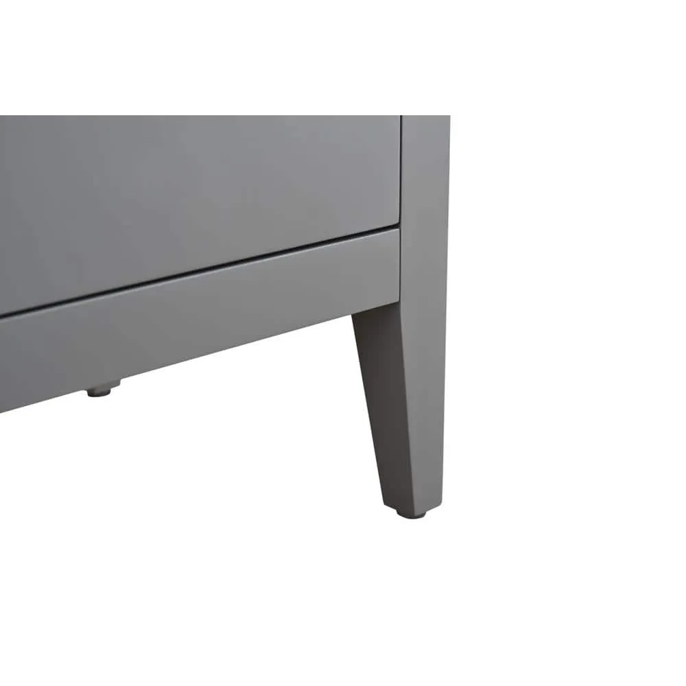 Vanity Art 72 in. W x 22 in. D x 34 in. H Double Sink Bathroom Vanity Cabinet in Cashmere Gray with Engineered Marble Top, photo 6 of 13