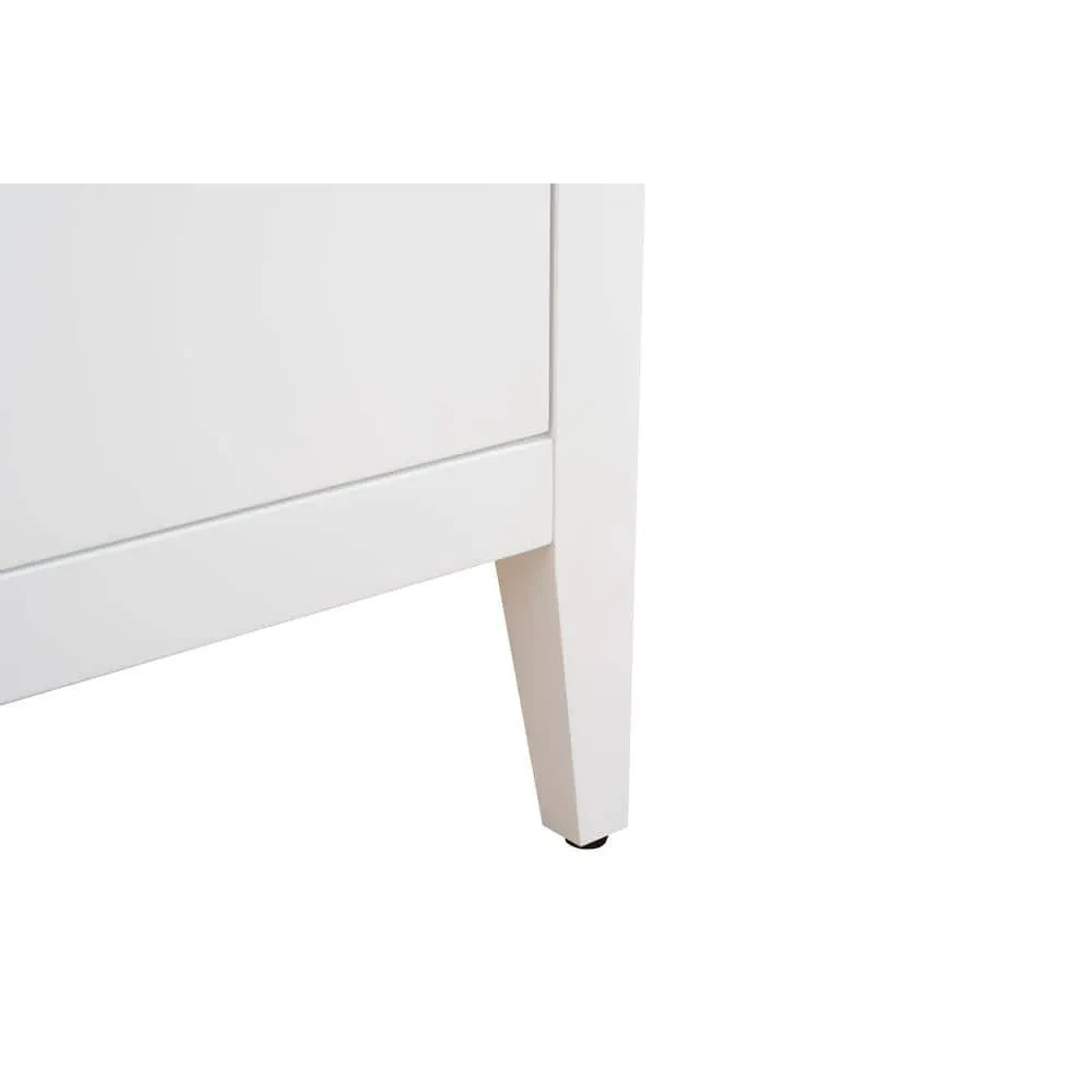 Vanity Art 72 in. W x 22 in. D x 34 in. H Double Sink Bathroom Vanity Cabinet in White with Engineered Marble Top, photo 10 of 12