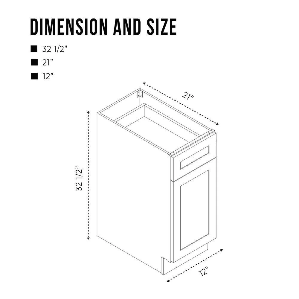 Vanity Art 12 in. W x 21 in. D x 32.5 in. H 1-Drawer Bath Vanity Cabinet without Top in Blue, photo 9 of 10