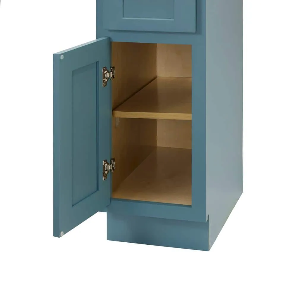 Vanity Art 12 in. W x 21 in. D x 32.5 in. H 1-Drawer Bath Vanity Cabinet without Top in Sea Green, photo 6 of 9