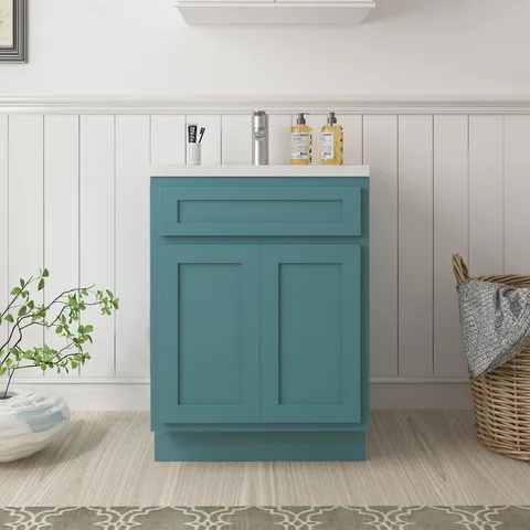 Sea Green 24" Bath Vanity Cabinet