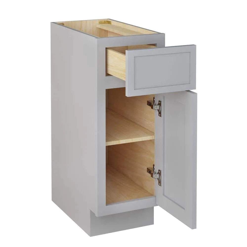 Vanity Art 12 in. W x 21 in. D x 32.5 in. H 1-Drawer Bath Vanity Cabinet Only in Gray, photo 4 of 6