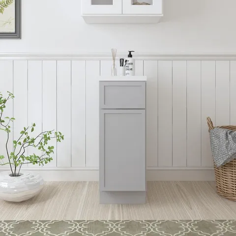 Gray Shaker Bath Vanity Cabinet