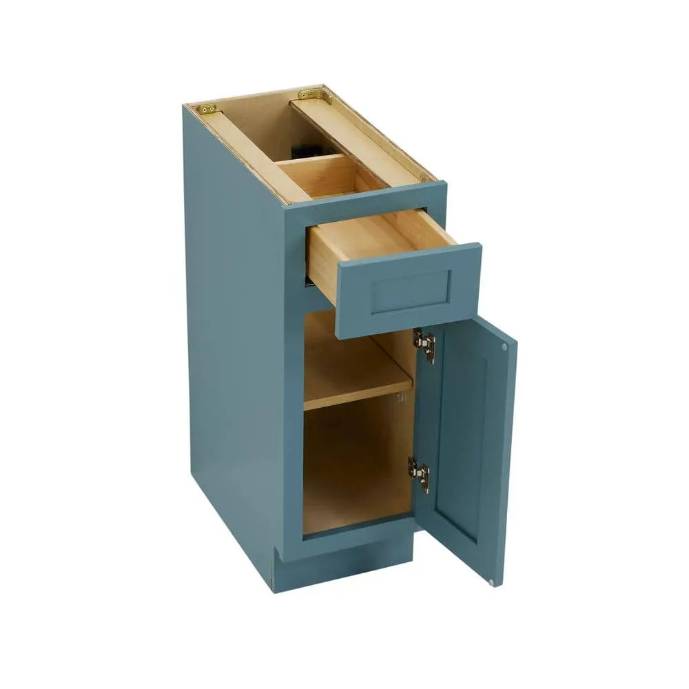 Vanity Art 12 in. W x 21 in. D x 32.5 in. H 1-Drawer Bath Vanity Cabinet Only in Sea Green, photo 5 of 6