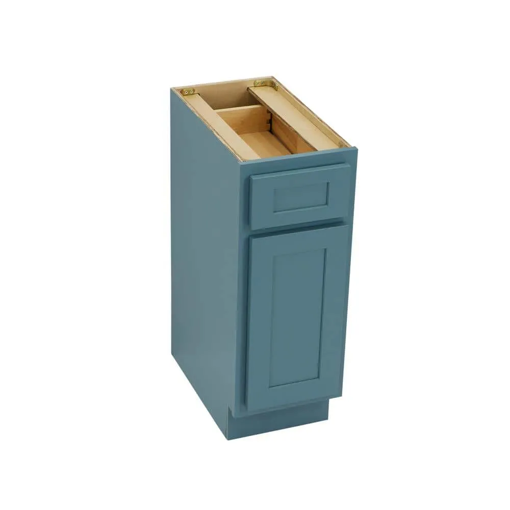 Vanity Art 12 in. W x 21 in. D x 32.5 in. H 1-Drawer Bath Vanity Cabinet Only in Sea Green, photo 3 of 6