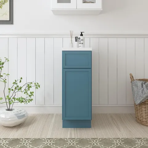 Sea Green Bath Vanity Cabinet