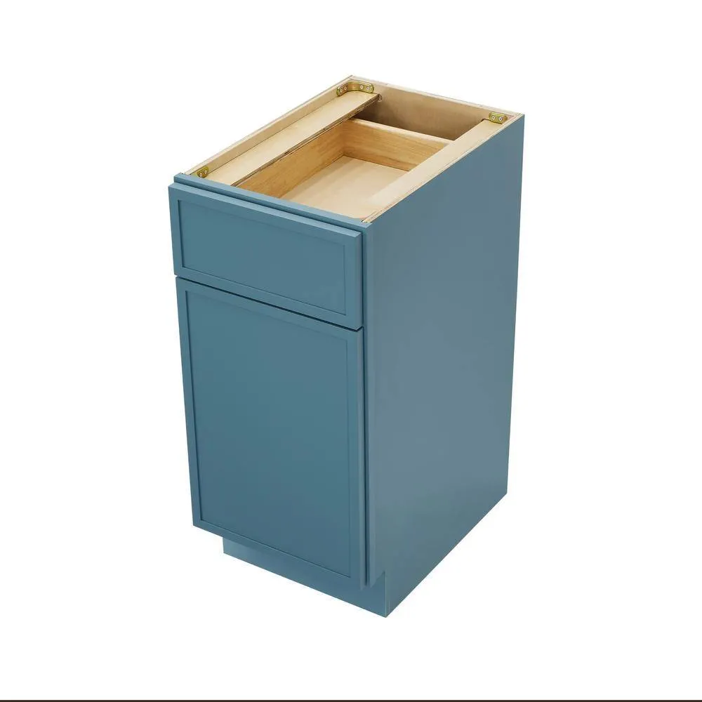 Vanity Art 15 in. W. x 21 in. D x 32.5 in. H 1-Drawer Bath Vanity Cabinet Only in Sea Green, photo 3 of 6