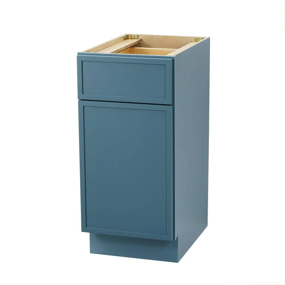 Vanity Art 15 in. W. x 21 in. D x 32.5 in. H 1-Drawer Bath Vanity Cabinet Only in Sea Green, photo 2 of 6