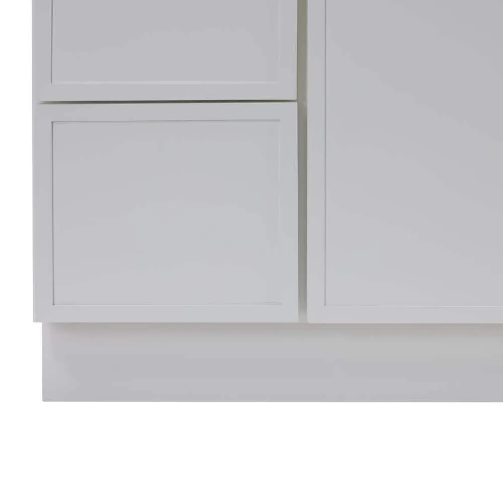 Vanity Art 36 in. W x 21 in. D x 32.5 in. H 2-Left-Drawers Bath Vanity Cabinet without Top in White, photo 4 of 7