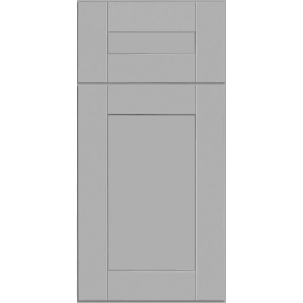 Contractor Express Cabinets Arlington Veiled Gray Plywood Shaker Stock Assembled Base Kitchen Cabinet Soft Close 36 in W x 24 in D x 34.5 in H, photo 9 of 11