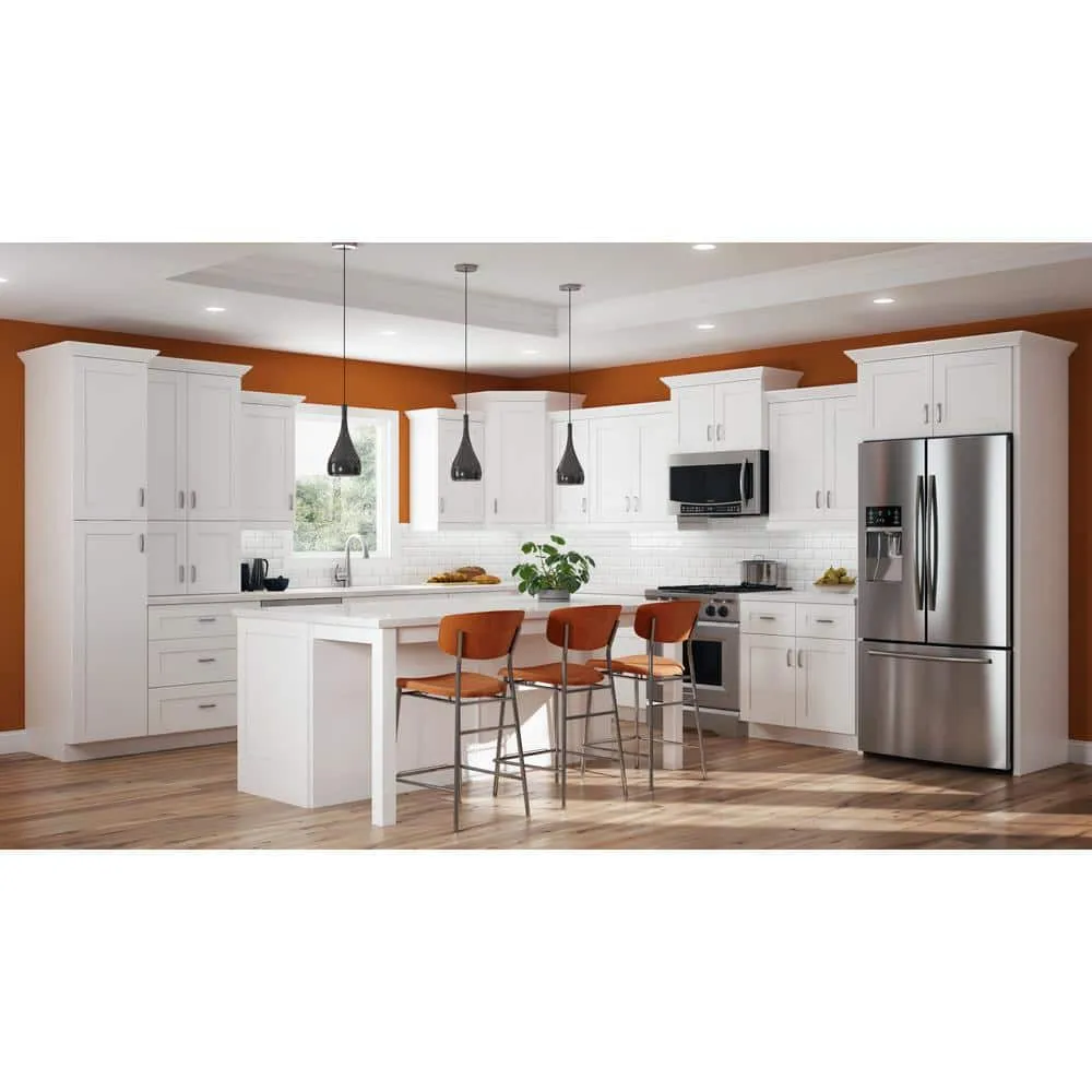 MILL'S PRIDE Richmond Verona White Plywood Shaker Ready to Assemble Base Kitchen Cabinet Soft Close 24 in W x 24 in D x 34.5 in H, photo 8 of 9