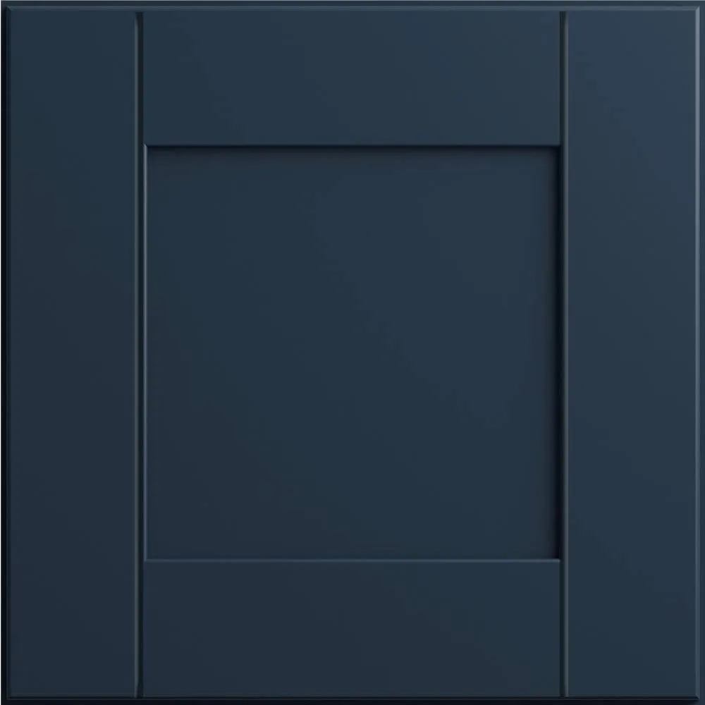 Washington 21 in. W x 24 in. D x 34.5 in. H Vessel Blue Plywood Shaker Assembled Base Kitchen Cabinet Left Cutlery Tray, photo 6 of 8