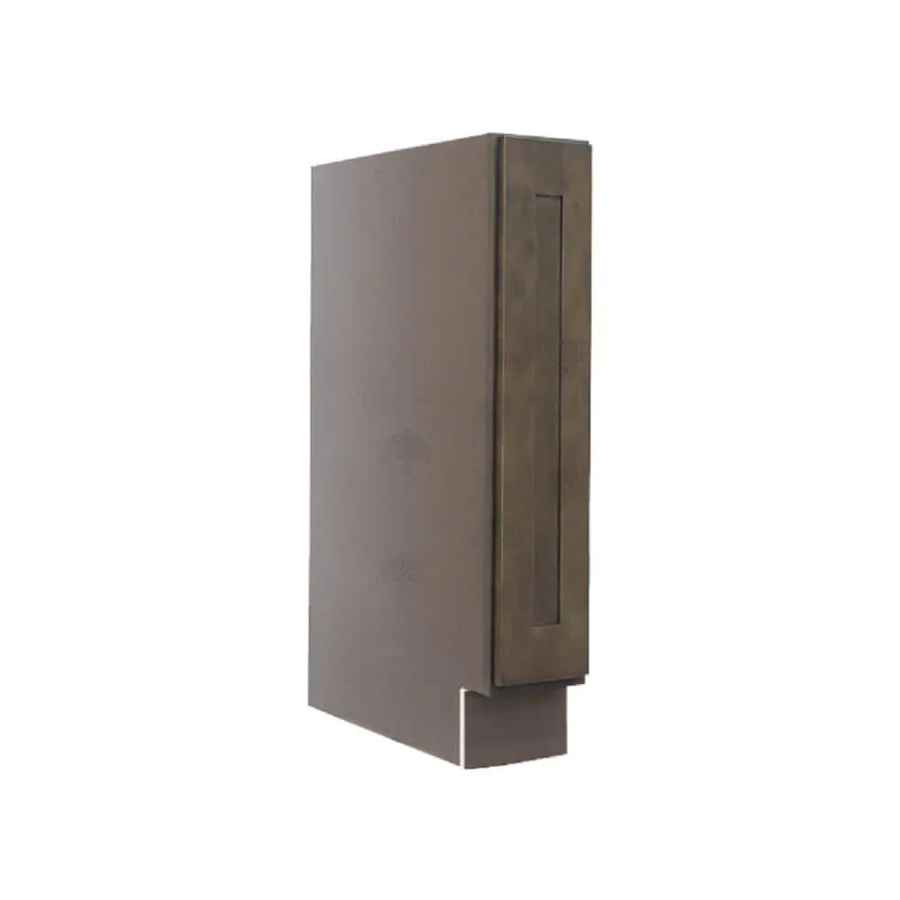 LIFEART CABINETRY Lancaster Shaker Assembled 6 in. x 34.5 in. x 24 in. Base Spice Drawer Cabinet in Vintage Charcoal, photo 2 of 6