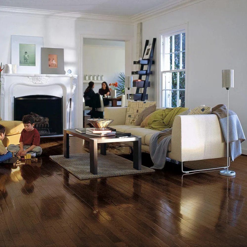 Bruce Natural Reflections Walnut Oak 5/16 in. T x 2-1/4 in. W Smooth Solid Hardwood Flooring (40 sq.ft./ctn), photo 2 of 2
