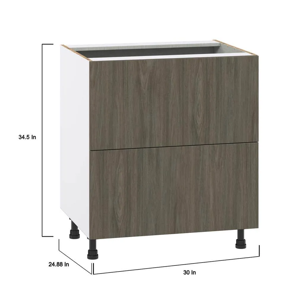 J COLLECTION Medora 125 in. W x 89.5 in. H x 24 in. D Textured Slab Walnut Children's Workstation Cabinet Bundle, photo 7 of 14