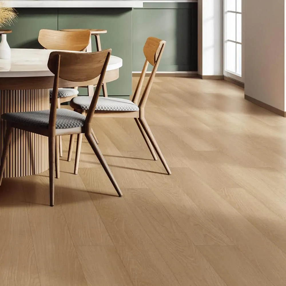 Dekorman Proteco+ Walnut Oak EIR 12mm T x 6.41 in. W Uniclic HDF AC4 Waterproof Laminate Wood Flooring (848 sq. ft./pallet), photo 2 of 4
