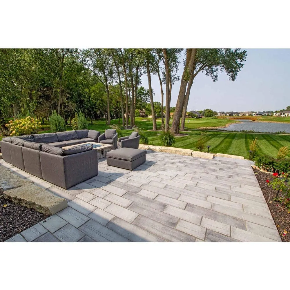 Silver Creek Stoneworks Barn Plank 35 in. x 9.75 in. x 2 in. Weathered Gray Concrete Paver (20-Piece/47.40 sq. ft./Pallet), photo 2 of 4