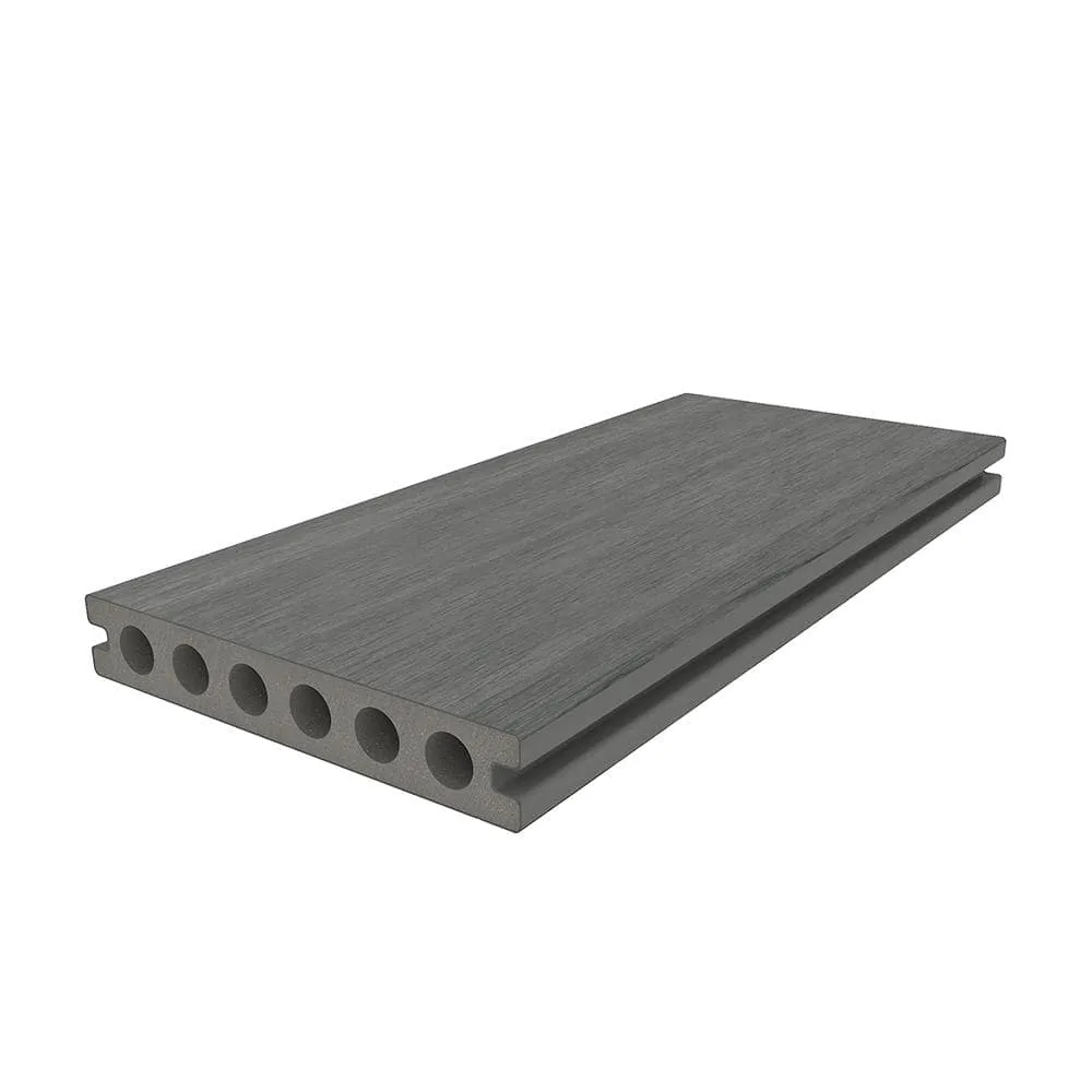 NewTechWood UltraShield Natural Voyager 1 in. x 6 in. x 8 ft. Westminster Gray Hollow Composite Decking Board, photo 8 of 8