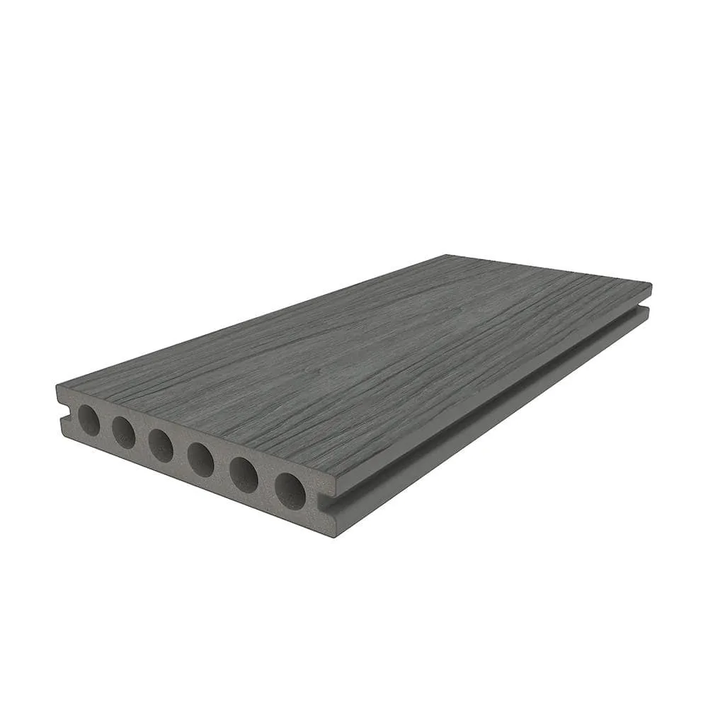 NewTechWood UltraShield Natural Voyager 1 in. x 6 in. x 8 ft. Westminster Gray Hollow Composite Decking Board, photo 7 of 8