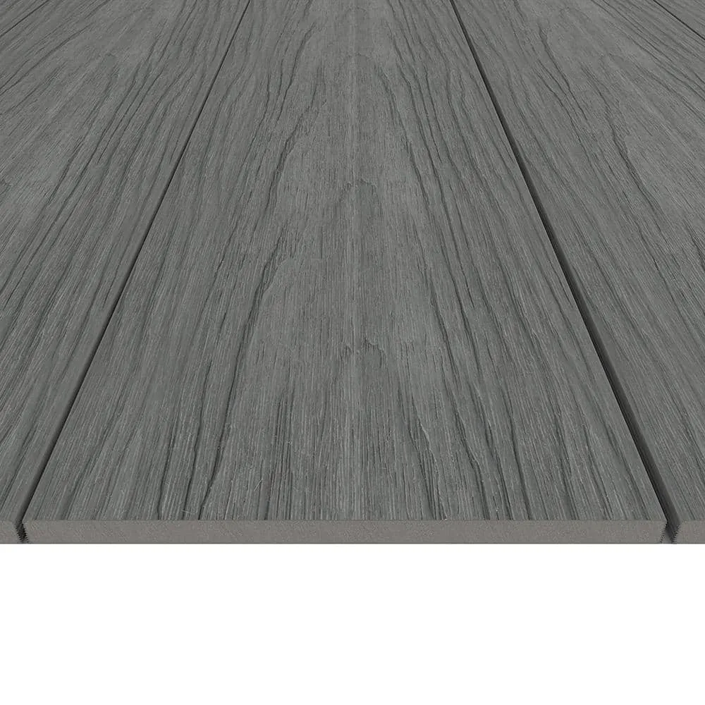 NewTechWood UltraShield Naturale Fascia 0.5 in. x 12 in. x 6 ft. Westminster Gray Composite Fasica Decking Board, photo 6 of 7