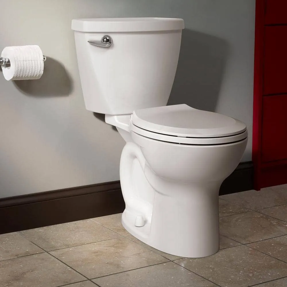 American Standard Cadet 3 White Round Standard Height 2-Piece Toilet, 10-in Rough-In, photo 9 of 13