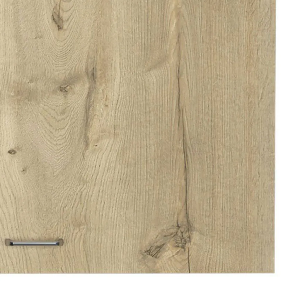 Amucolo 39.3 in. W x 12.6 in. D x 19.3 in. H White and Light Oak Wood Ready to Assemble Wall Kitchen Cabinet with Double Doors, photo 5 of 7